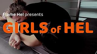 omg flame hel calls over girl next door and dives into her shaved tight pussy yum