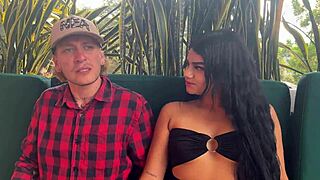i convince horny couple molly smith for wild threesome
