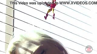 giantess blonde dominates with huge heels toys and balloons