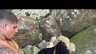 brazilian muse fucks young stud at waterfall 🌊💦
