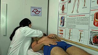 nurse gets super horny seein patient's huge erection and begs for rough slutty fuck
