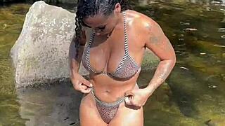 brazilian muse fucks young stud at waterfall 🌊💦