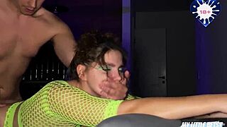 Fucked nightclub beauty hard cum mouth