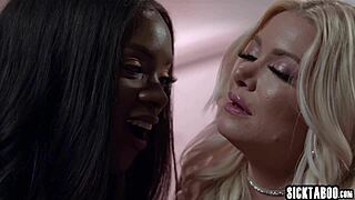 ana foxxx tempts serene siren's big ass with sleek new toy play
