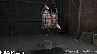 how does this bound slut take hardcore toys in her pussy?