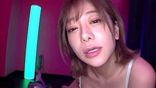 Japanese amateur gives intense cock handjob blowjob in homemade POV part 5