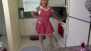hey cristi ann, wanna lick my big clit in this steamy kitchen?