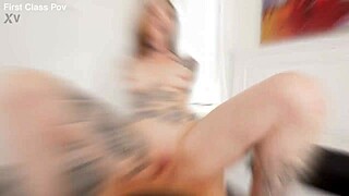 tattooed blonde penny archer picks up stranger for rough face-fucking and deepthroat action
