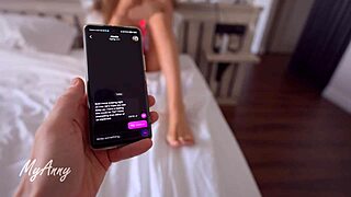 why stare at your phone when i want your creampie raw now?? 😈🔥