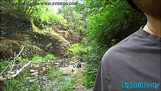 Hiking Couple Caught Fucking Off Trail in Public