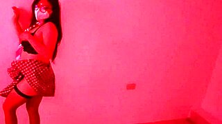 stepmom fulfills my fantasy dresses as student skirt on hot ass moves sensual moans fucking dreams