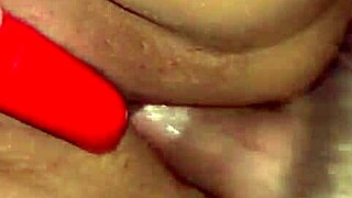 juicy milf wife takes bareback anal creampie from husband on bed