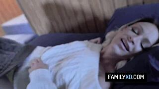 hot blonde emma hix rides stepdad's big cock cowgirl doggystyle