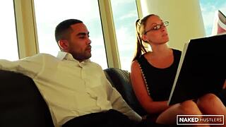 melanie hicks takes strong black dick in her tight white pussy and mouth