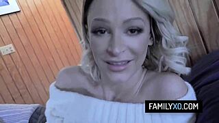 hot blonde emma hix rides stepdad's big cock cowgirl doggystyle