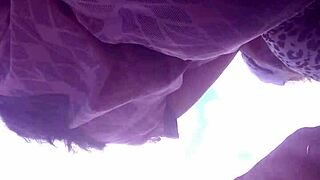 Street Upskirt Shows Panties