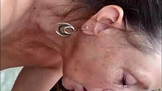 pov mature hotwife candi annie milks huge cock poolside nudist