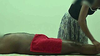 Flashing to massage lady