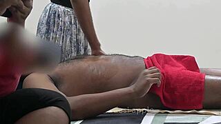 Flashing to massage lady