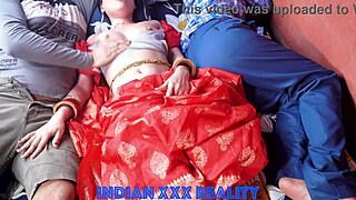 Indian stepmom fucks stepson with dad