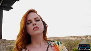 Redhead Krystal Kitten Joins Brunette Taya Vais For Emotional Playboy Striptease