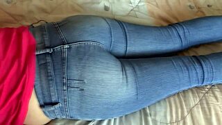 stepson puts my huge dildo in me while i rest