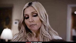 Busty stepmom lets her boyfriend impregnate the stepdaughter in hardcore scene