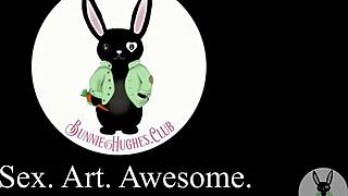bunnie hughes fucks her dragon dildo hard