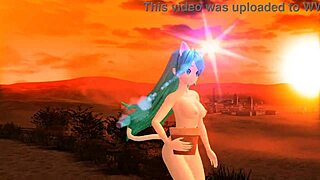 hatsune miku nude in cat costume for hello planet mod