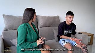 she wanted dinner but sucked my big cock instead