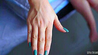 private desi couple rubs cock on shaved pussy in close up