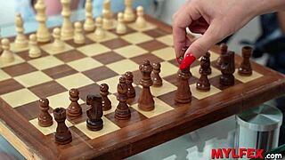 mylfex chess master licking a mom and her step daughter pussies