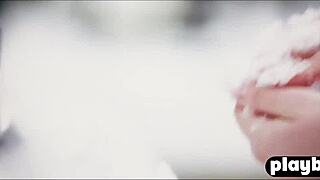 horny couple enjoyed in a sensual sex at a winter day