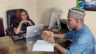 colleagues reach reconciliation during an office discussion today