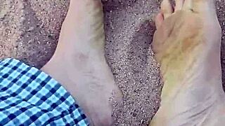 Feet In Sand Barefoot Modeling Session