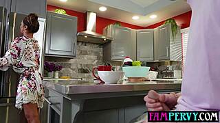 Horny Stepson Pleads Big Boobs Latina Milf Stepmom For Quickie