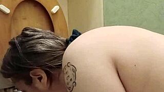 wow this slave pig is humiliating herself licking the toilet in auto session today