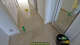 Horny maid gets pounded hard for slacking off