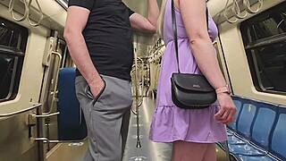 She Touches Stranger Erection On Crowded Subway Wagon