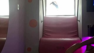 Young Woman Caught In Dress By Mirror During Private Moment
