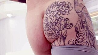 See him fuck a tgirl in shower