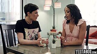 Big boobs petite lesbian milf fucks ebony bestie