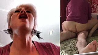 Mature married couple shares passionate cowgirl moments