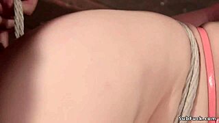 Hogtied Redhead Toyed And Vibrated