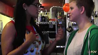 blonde learns from brunette milf