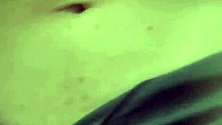 asian teen rubs her pussy outside