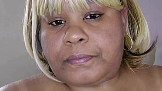sexy bbw plays with her bbc dildo in sloppy solo session