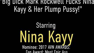 Hot dirty blonde nina kayy gets her plump pussy stretched by big dick