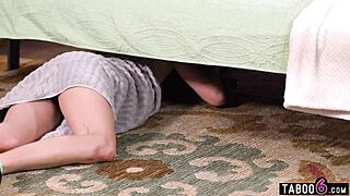 Lesbian teen roommates get stuck until a third joins in