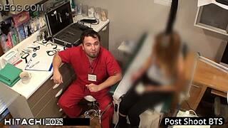 doctor forces hitachi orgasms on this pothead patient